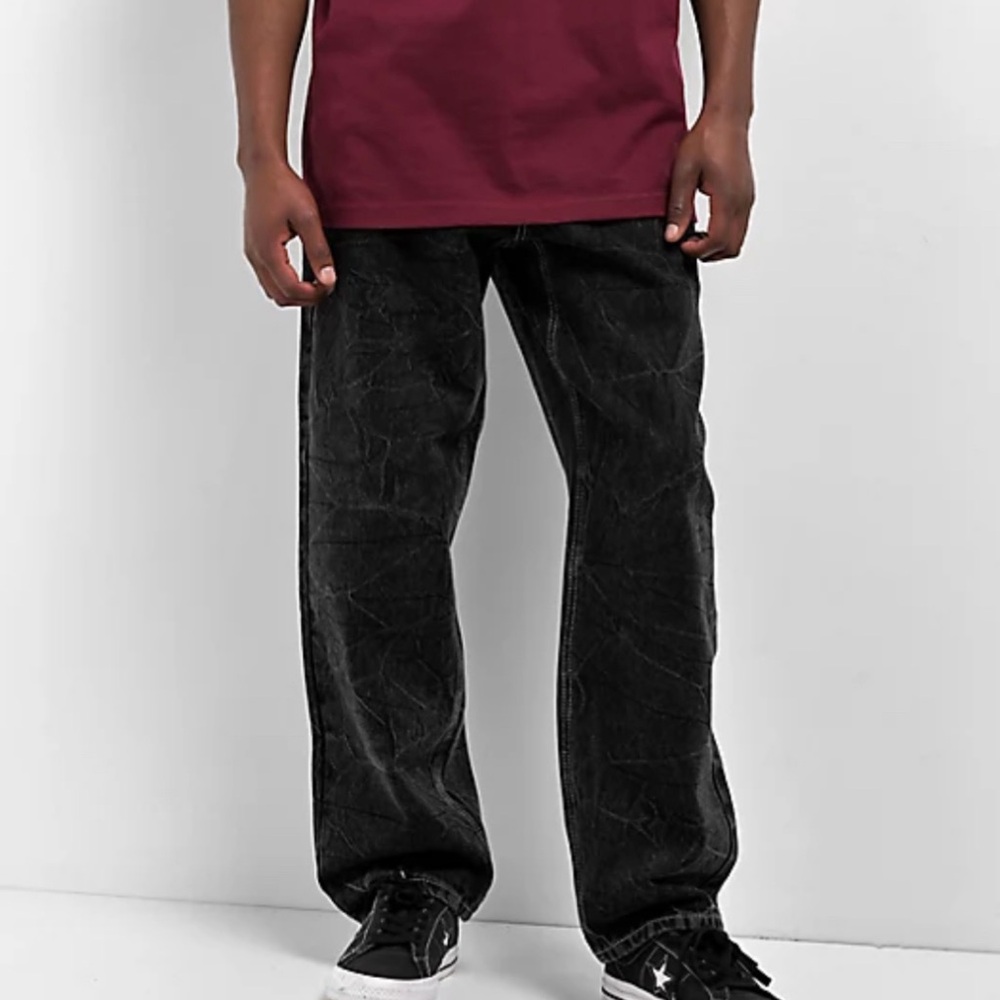 Ninth Hall Ambush Embroidered baggy Black Denim Jeans